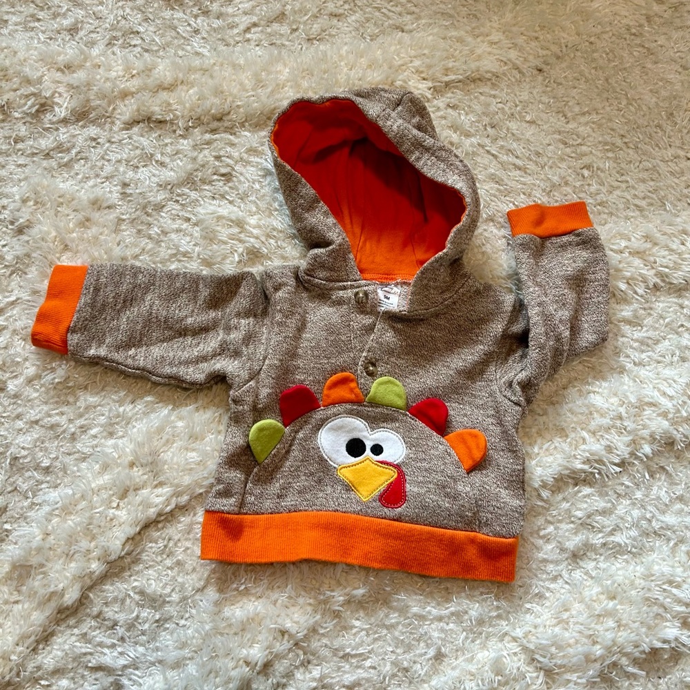 Baby Thanksgiving Turkey Sweatshirt - 9 months